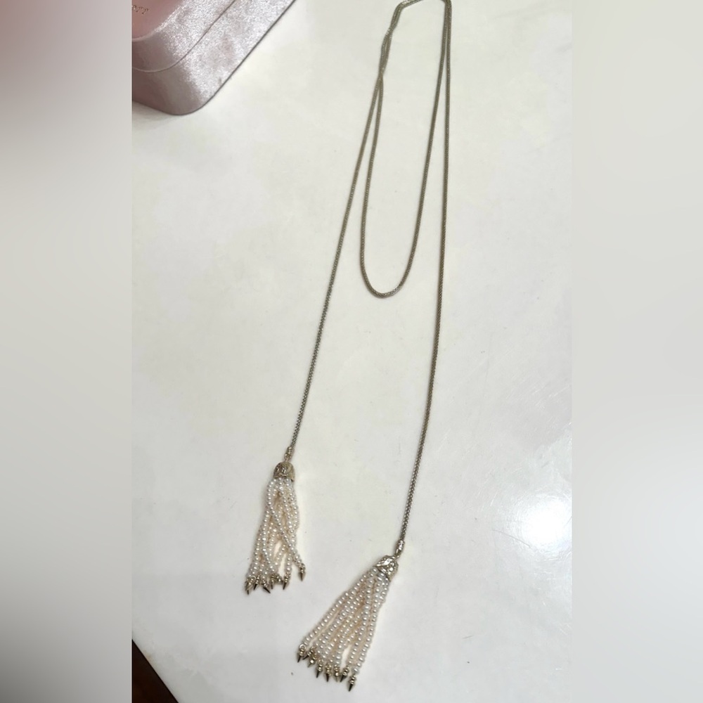 Kendra Scott Pearl Gold Necklace